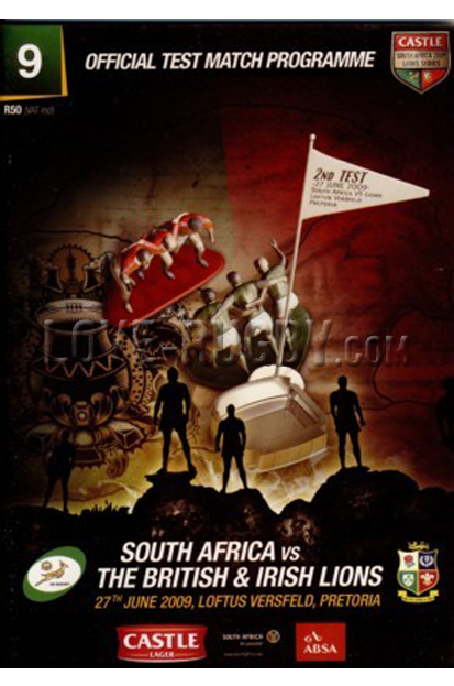 2009 South Africa v British and Irish Lions  Rugby Programme